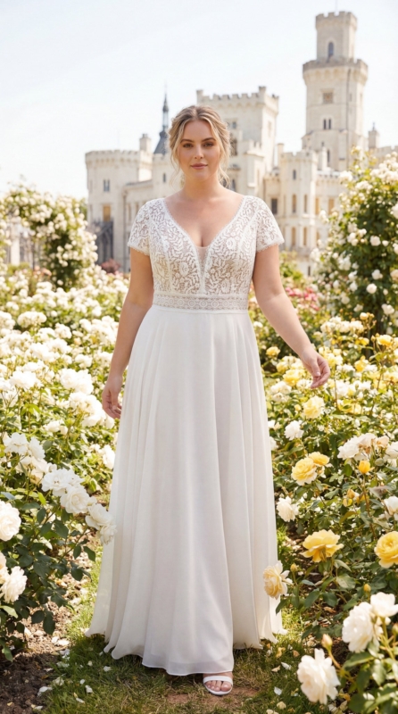 Plus Size Hochzeitskleid Bridonista